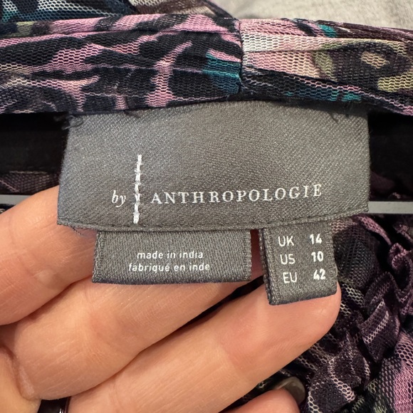 Anthropologie Asymmetrical Skirt in Pink and Blue - Picture 4 of 4